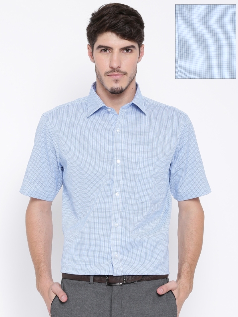 

Arrow Men Blue Checked Formal Shirt