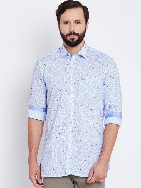

Arrow Sport Men Blue Slim Fit Striped Casual Shirt