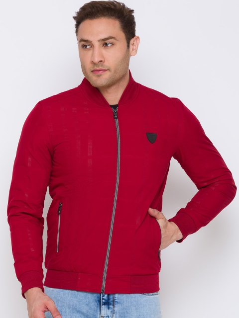 

Being Human Men Maroon Lightweight Bomber Jacket