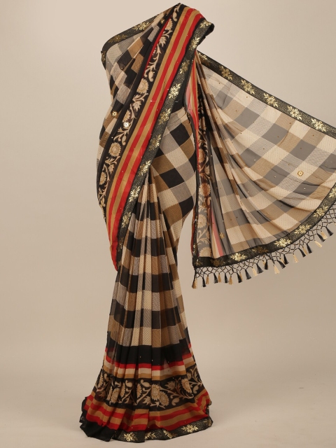 

Pothys Multicoloured Checked Saree, Multi