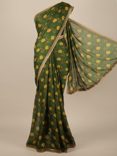 

Pothys Green Floral Saree