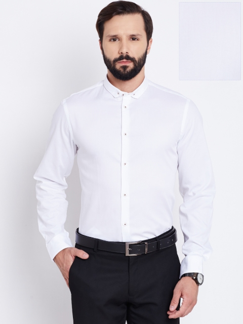 

Arrow New York Men White Slim Fit Solid Formal Shirt