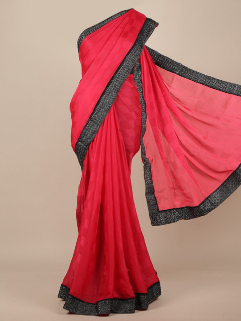 

Pothys Pink Satin Saree