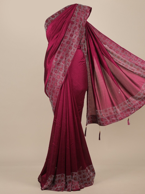 

Pothys Purple Jute Silk Saree