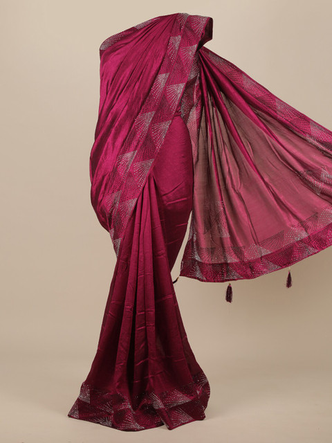 

Pothys Purple Jute Silk Saree