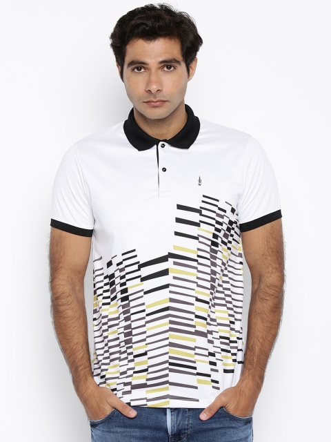 

Arrow New York Men White Printed Polo T-shirt