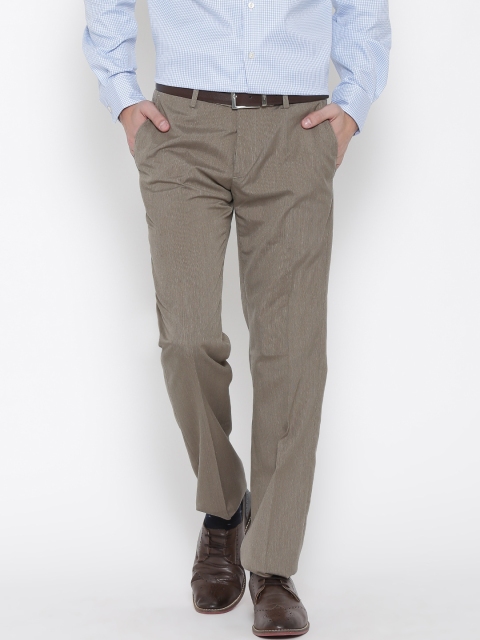 

Arrow Men Khaki Formal Trousers