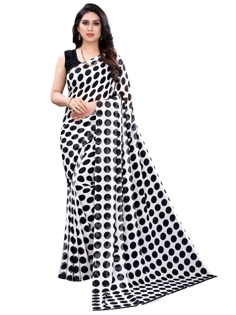 

KALINI Black Pure Georgette Saree