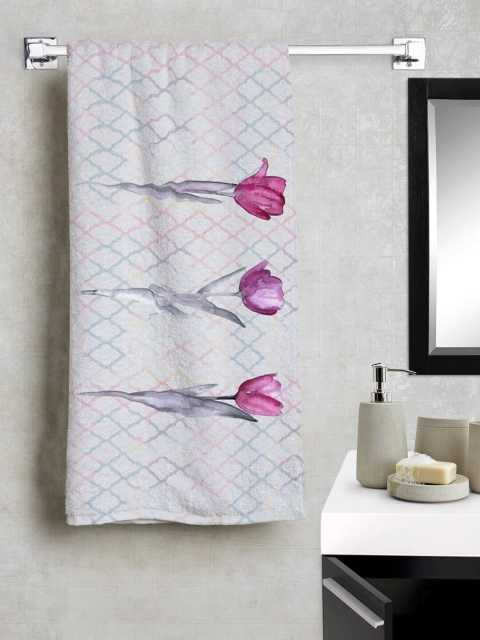 

Florida Multicoloured Floral Printed 400 GSM Bath Towel, Multi