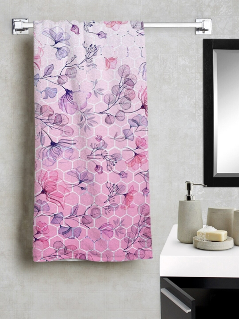 

Florida Pink & White Printed 400 GSM Bath Towel