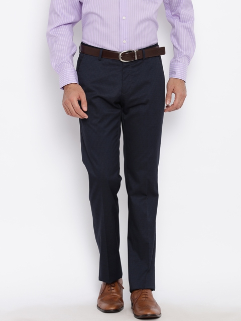 

Arrow New York Men Navy Blue Trousers