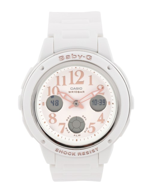 

CASIO Baby-G Women White Dial Round Line-Up Watch BGA-150EF-7BDR - B164