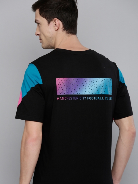

Puma Men Black Manchester City Printed Pure Cotton T-shirt