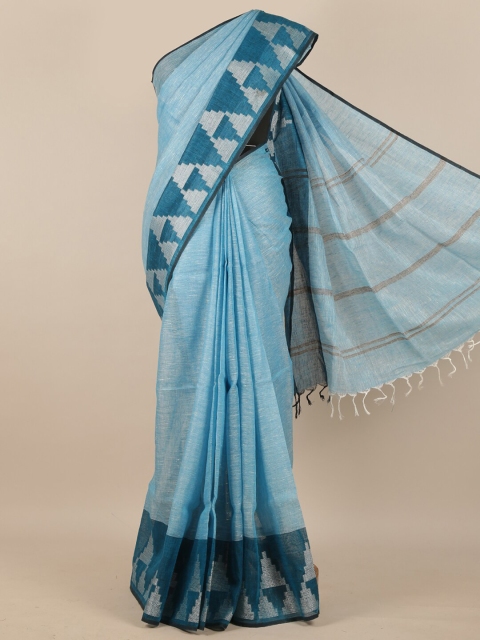 

Pothys Blue Woven Design Saree