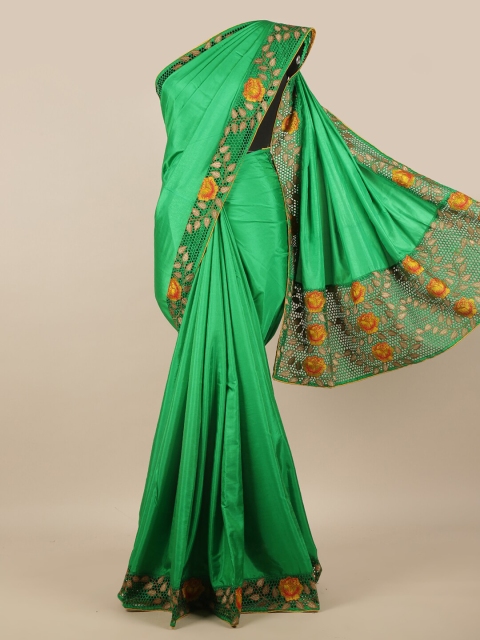 

Pothys Green Sana Silk Saree