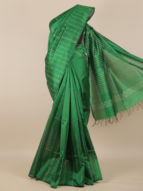 

Pothys Green Raw Silk Saree