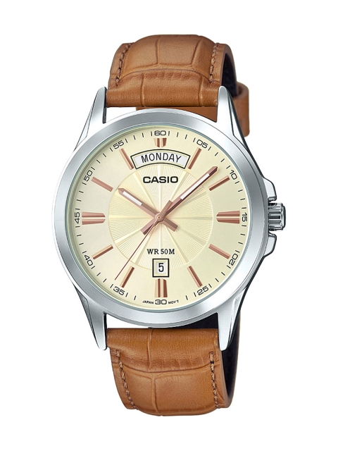 

Casio Enticer Men Cream Analogue watch A1133 MTP-1381L-9AVDF