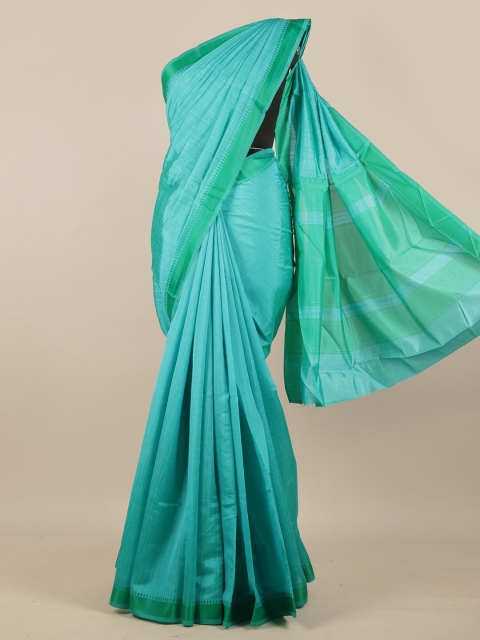 

Pothys Blue & Sea Green Woven Design Jute Silk Saree