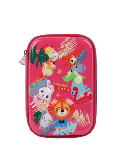 

PASSION Unisex Kids Pink Jungle Theme Printed Hardtop Pencil Case