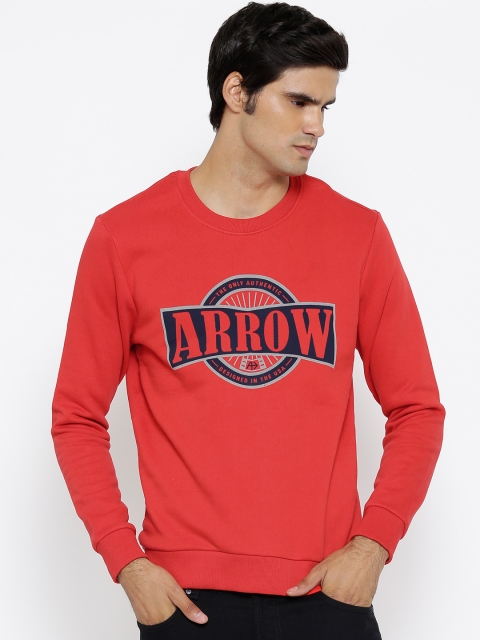 

Arrow Sport Red Printed Sweatshirt