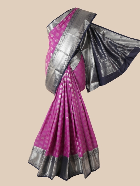 

Pothys Lavender Ethnic Motifs Zari Pure Silk Saree