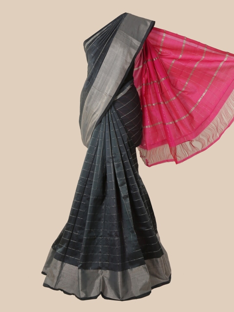

Pothys Grey Woven Design Silk Cotton Saree