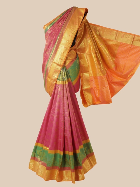 

Pothys Pink Woven Design Pure Silk Saree