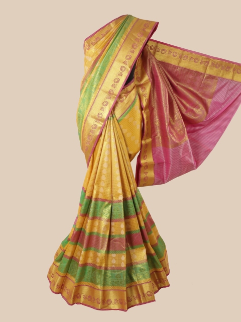 

Pothys Multicoloured Woven Design Pure Silk Saree, Multi