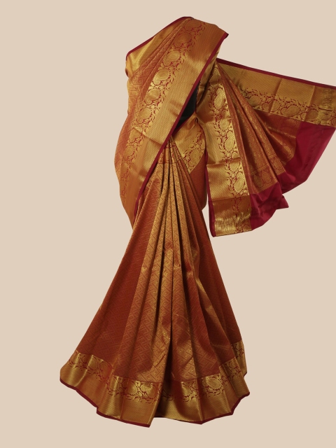 

Pothys Maroon Woven Design Pure Silk Saree