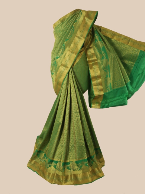 

Pothys Green Woven Design Pure Silk Saree