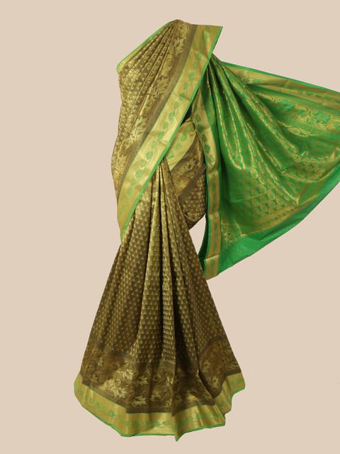 

Pothys Green Woven Design Pure Silk Saree