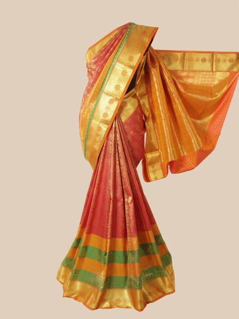 

Pothys Pink Woven Design Pure Silk Saree