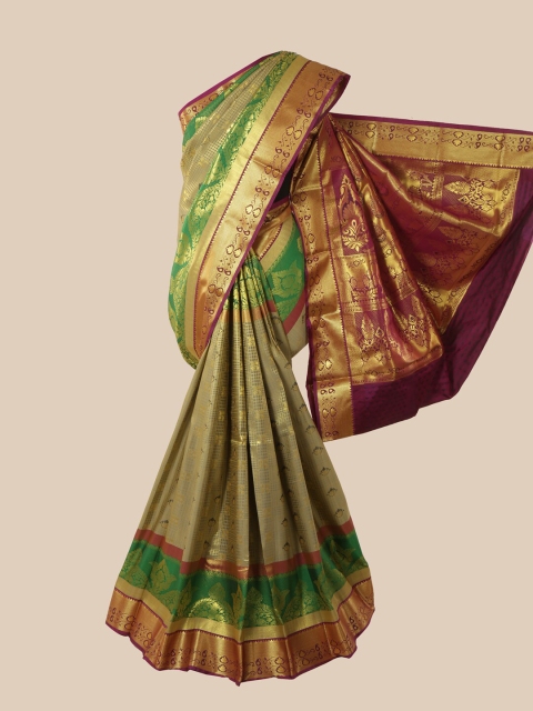 

Pothys Grey Woven Design Pure Silk Saree