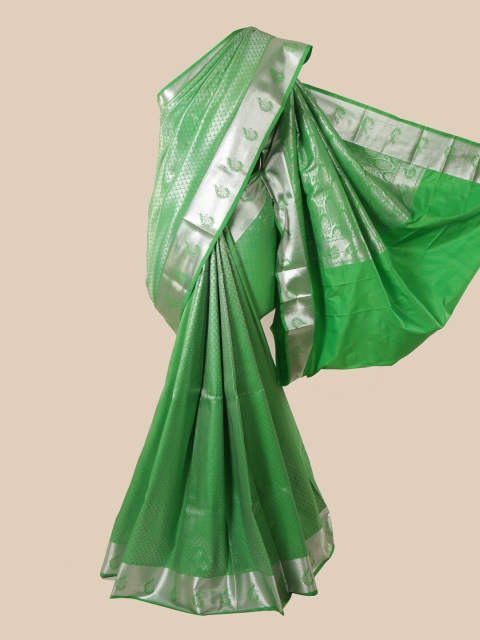 

Pothys Green Woven Design Pure Silk Saree