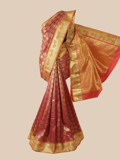

Pothys Pink Woven Design Pure Silk Saree