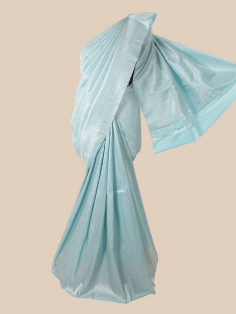 

Pothys Blue Woven Design Pure Silk Saree