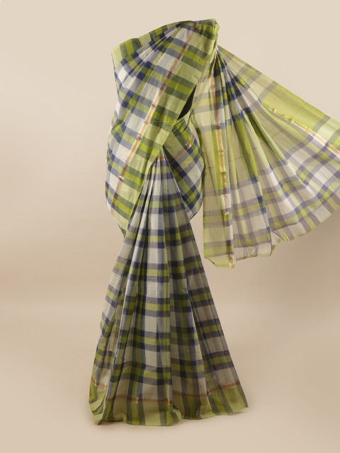 

Pothys Multicoloured Checked Pure Cotton Saree, Multi