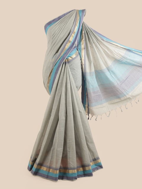 

Pothys Grey Pure Cotton Saree