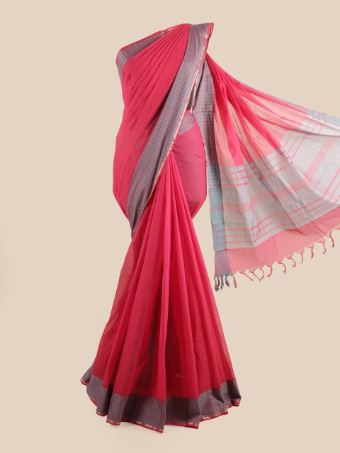 

Pothys Pink Pure Cotton Saree