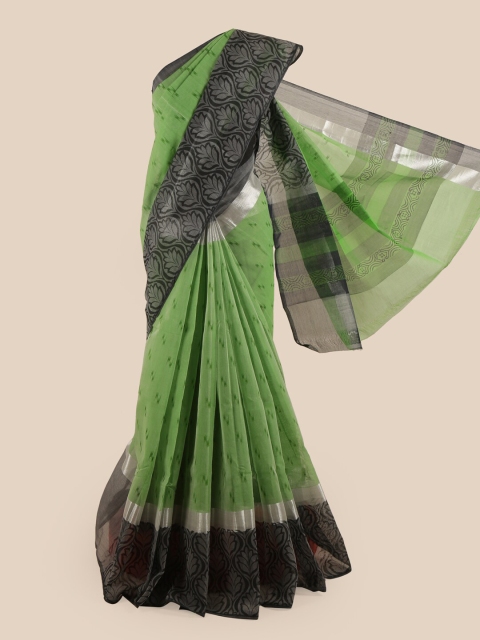 

Pothys Green Pure Cotton Saree
