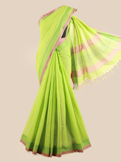

Pothys Green & Pink Pure Cotton Saree
