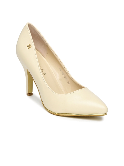 

Addons Women Beige Solid Pumps