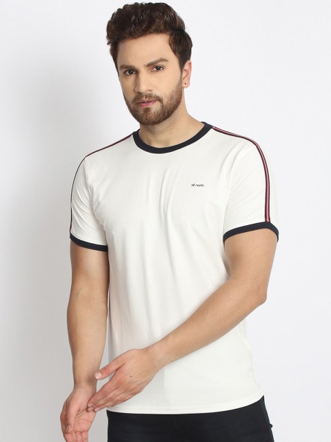 

98 Degree North Men Off White T-shirt