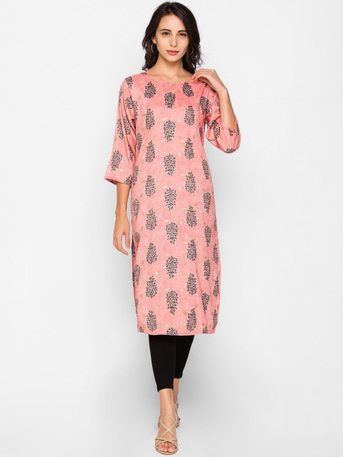 

ZOLA Women Pink Ethnic Motifs Printed Kurta