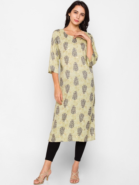 

ZOLA Women Beige Printed Kurta