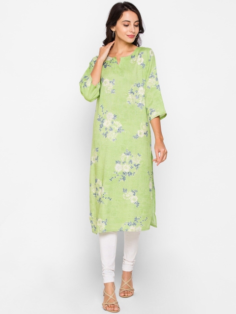 

ZOLA Women Green Floral Printed Kurta