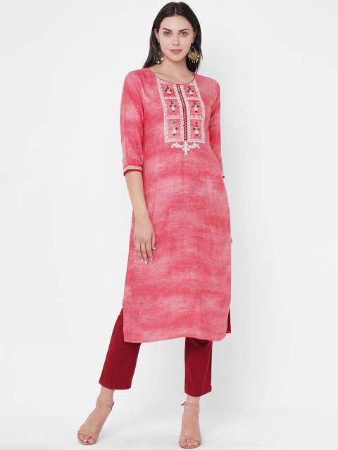 

ZOLA Women Pink Floral Kurta