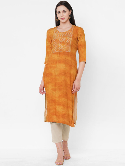 

ZOLA Women Orange Kurta