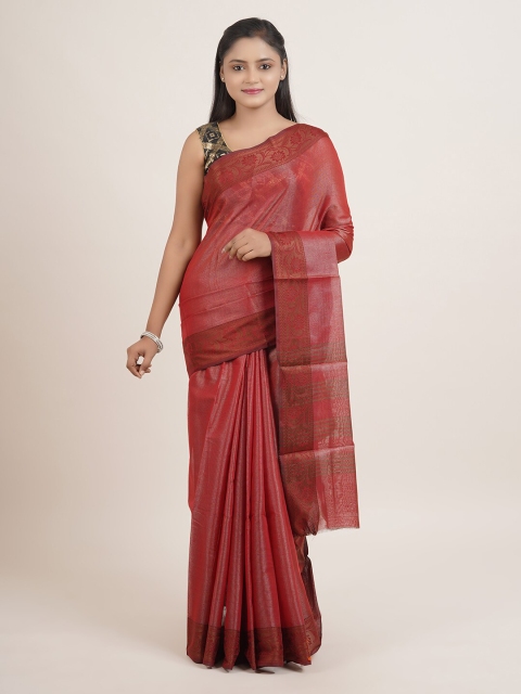 

Pothys Red & Maroon Saree