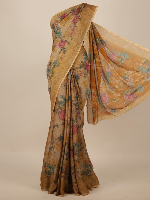 

Pothys Brown Floral Saree